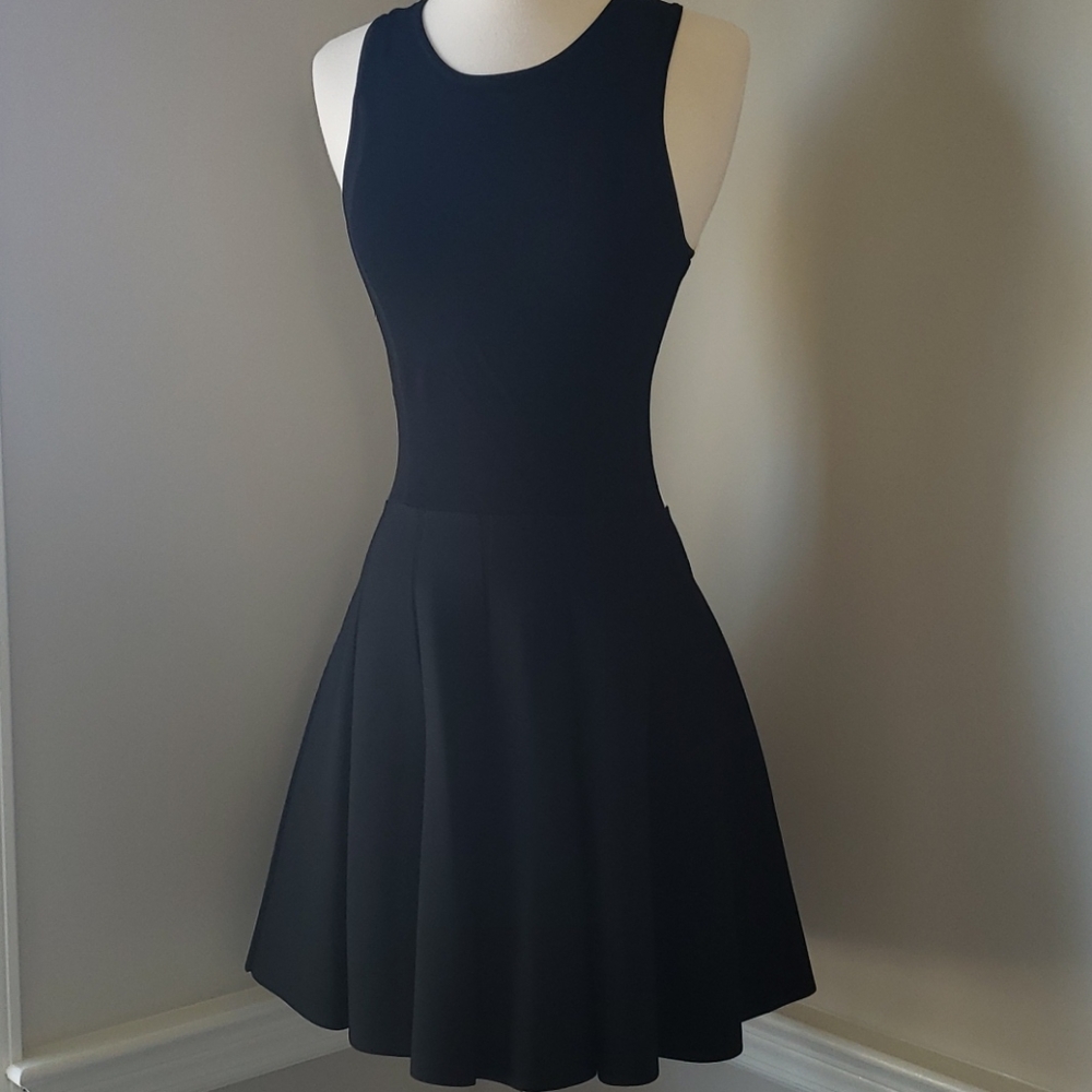 Parker A-line, peephole back dress